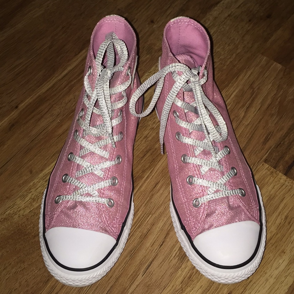 Converse Pink Hi Tops